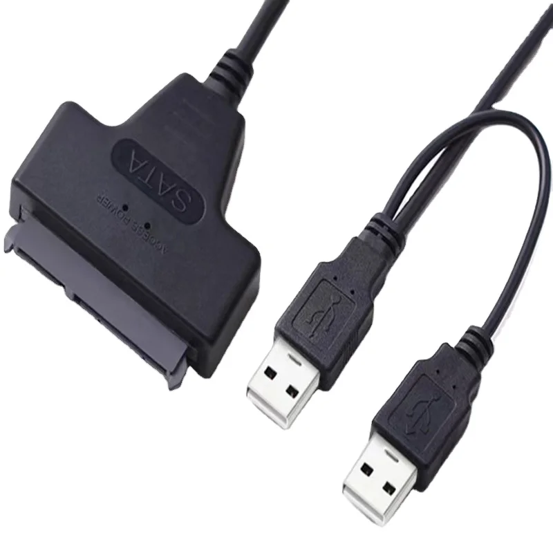USB 2.0 To SATA Hard Drive Adapter Cable Data Cord for 2.5 Inch Disk HDD Line
