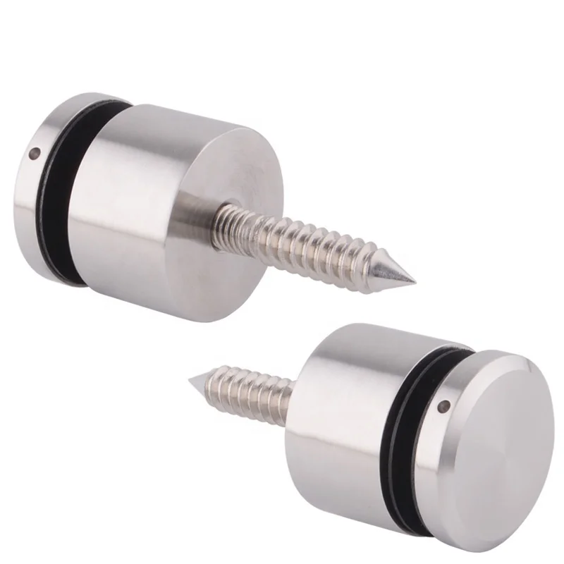 VIKO Side Mount Stainless Steel Standoff Glass Railing For Terrace