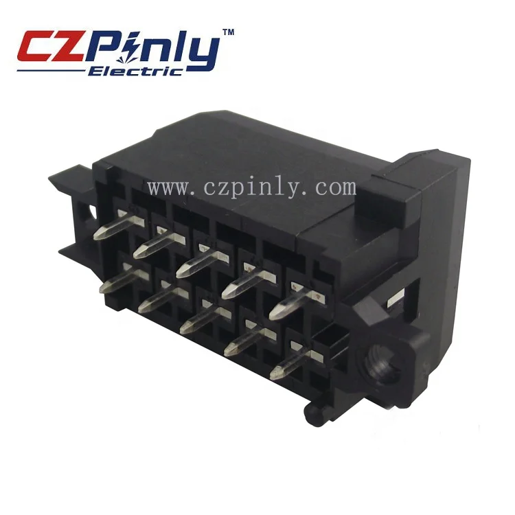10 Position Vertical PCB Mount Header Wire-to-Board Timer Connector 963357-4