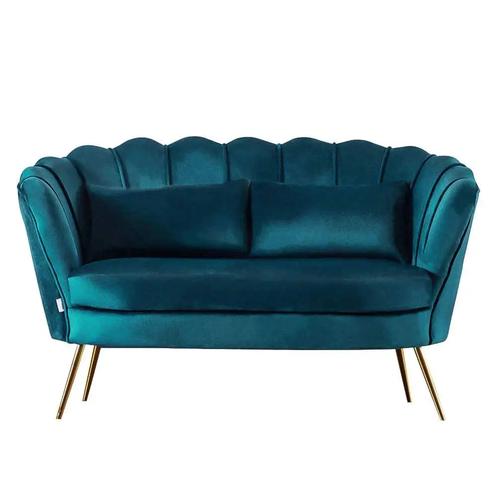 Wedding Loveseat Luxury Sofa Set Modern Velvet 2 Seater Sofa Double Seater Small Size Sofa Home Furniture Hot Selling Velvet