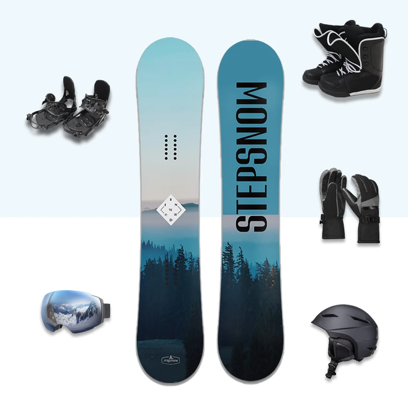 Outdoor Camping Sports Durable Snow Skiing Winter Ski Board Snowboard Skis Set