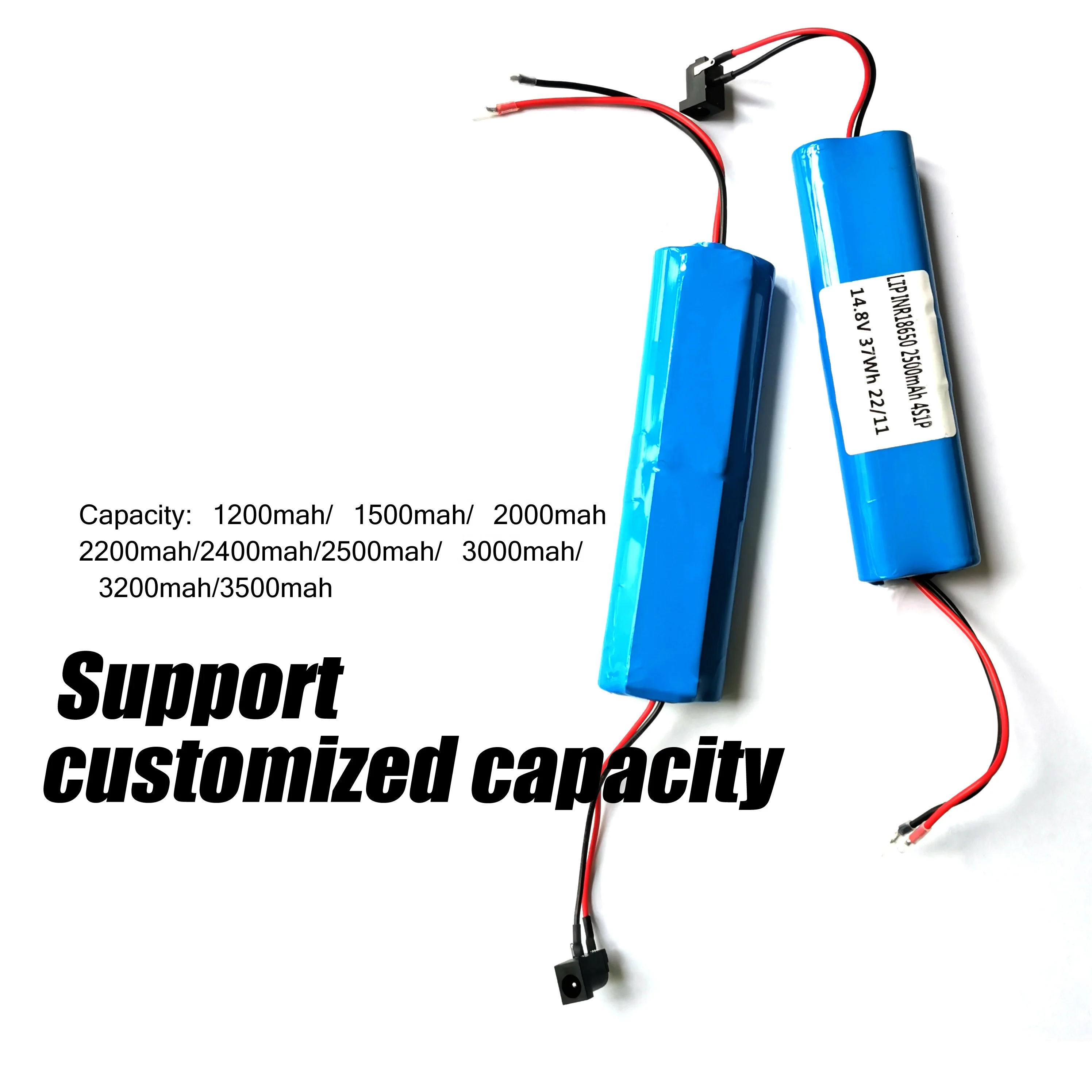 4s lipo battery 14.8v 18650 2500mah 37wh 2000mAh 2200mAh 12v 14.8v 18650 lithium ion battery for massage gun