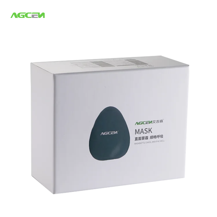 
Agcen 2020 new wearable air cleaner anti smog gas and dust masks HEPA filter masks wearable air purifier 