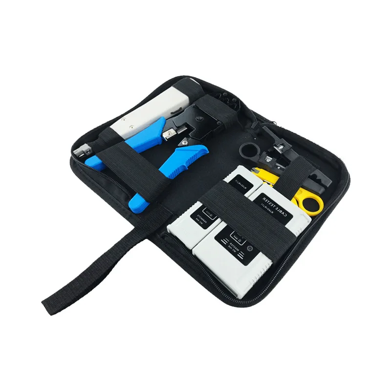MT-8488 Electronic Networking Toolkit Professional LAN RJ45 network crimp tool set Telecom Installation electrical tool kit bag
