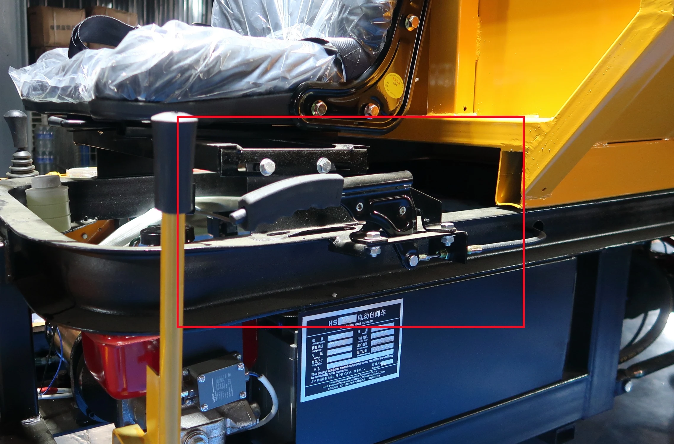 Low Cost Snail Handbrake for Electric Mini Dumpers Spare Parts Dumper in Peru Handbrakes