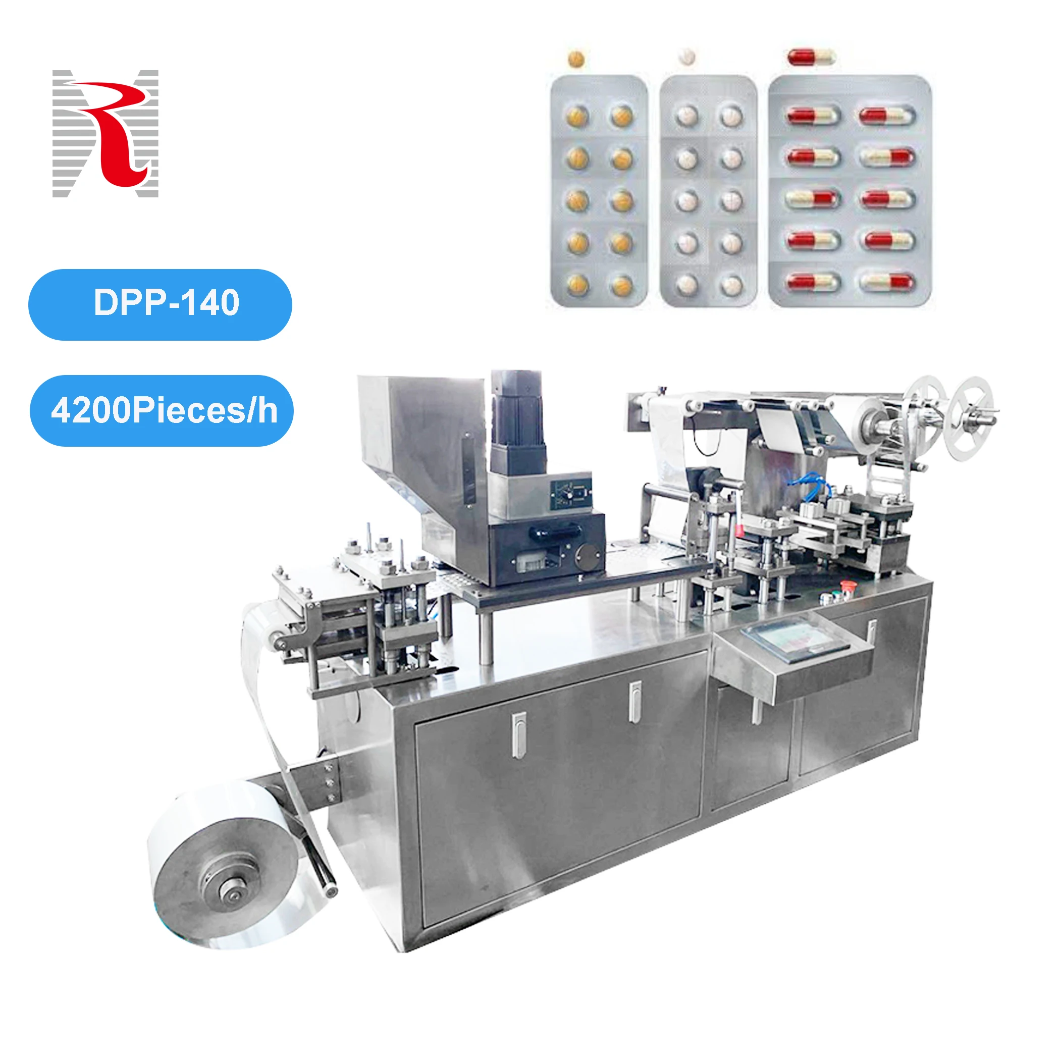 Alu-Plastic and Pill Capsule Tablet Blister Packer Packing Machine Auto Medicine Granules Small Blister Packing  Machine