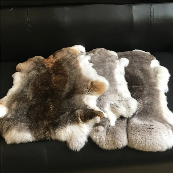  Soft dyed rex rabbit fur plate
