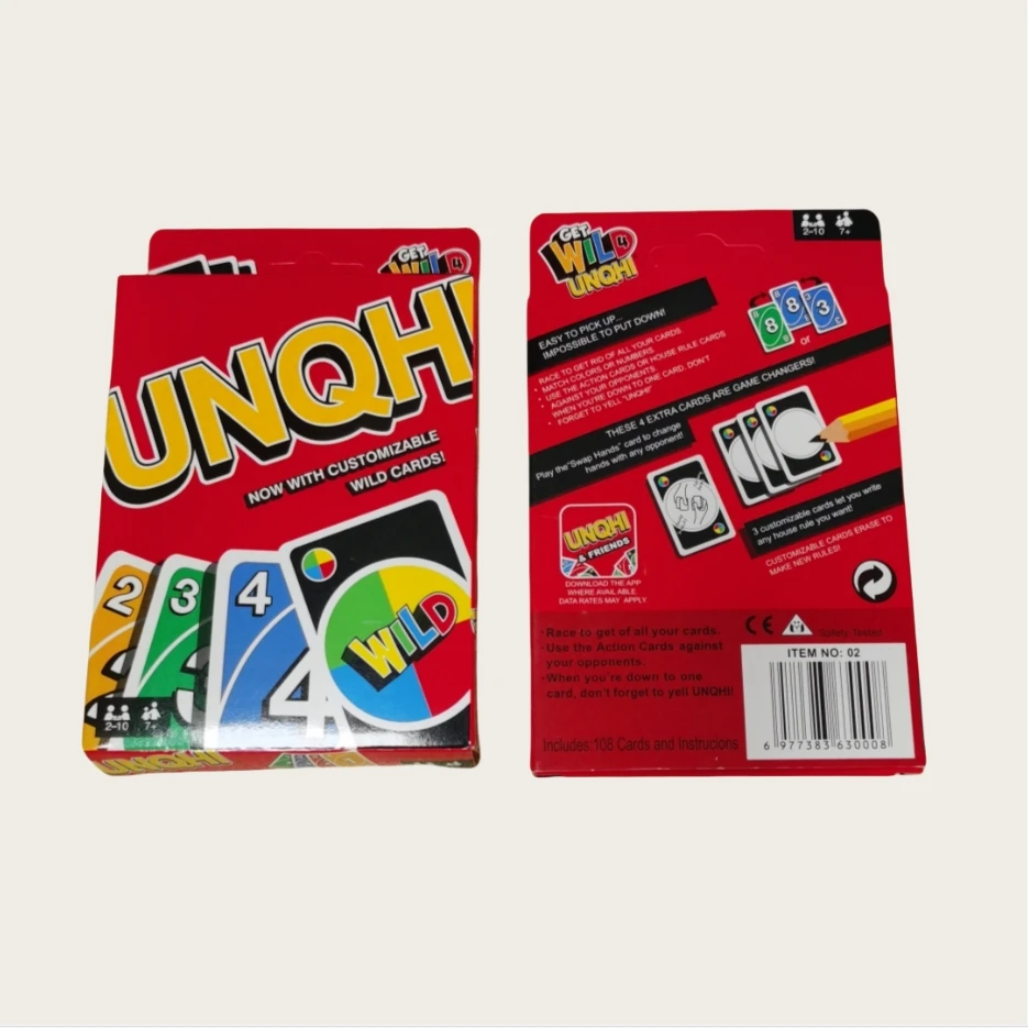 All Series High quality 112PCS UNQHI Playing Cards Board Game Card Wholesale Anime Playing Card Friends Party Custom Collectible