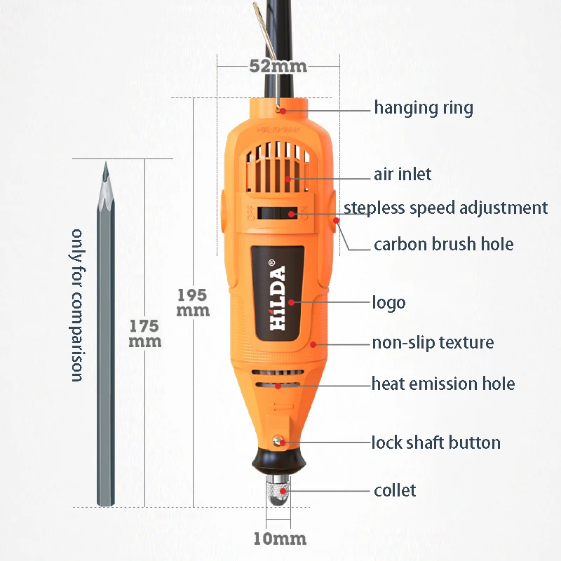 Factory direct sales electric grinder mechanical and electrical grinding pen set grinding tool set stone grinding head cutting