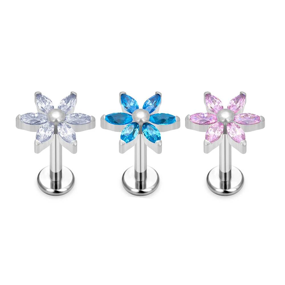 Implant Grade G23 Titanium Ear Piercing Jewelry Titanium Gold Labret