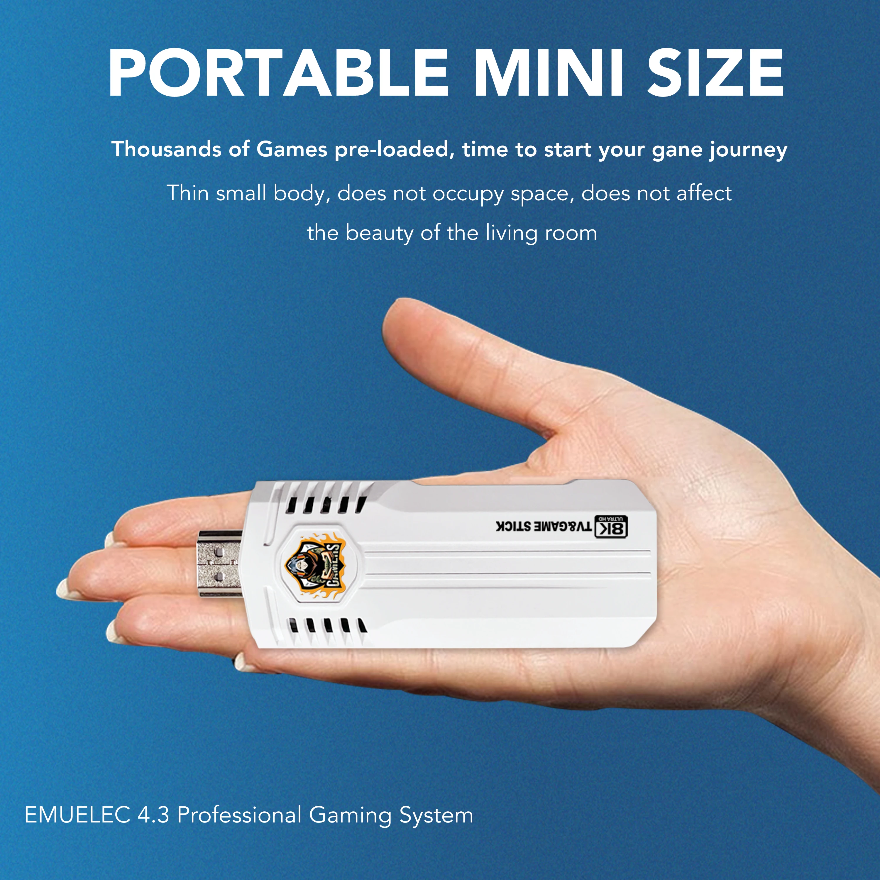 L K8 Pro Game Stick 4K HD Output Support TV System Classic Retro Gaming Console Portable TV Video Game Consoles 64GB