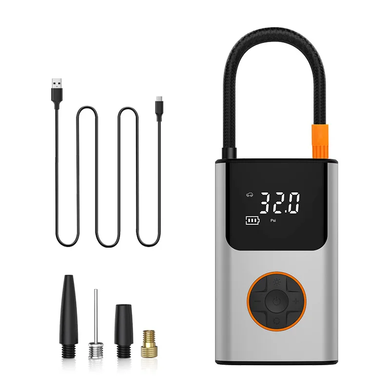 Электрический мини-насос psi для велосипеда автомобиля с беспроводным цифровым дисплеем надувной насос для шин