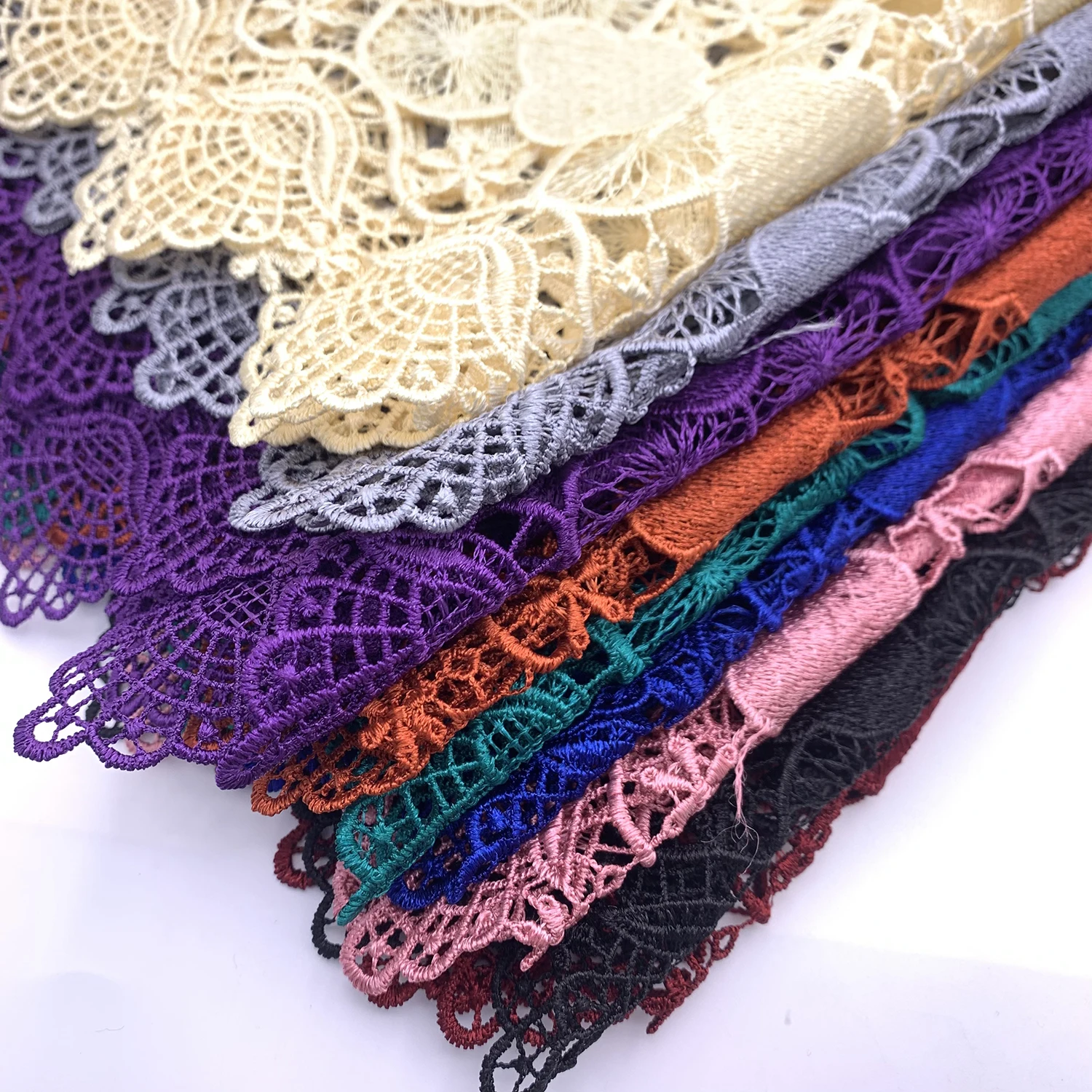 Горячая распродажа цветная 3d Цветочная кружевная ткань гипюр вышивка африканская