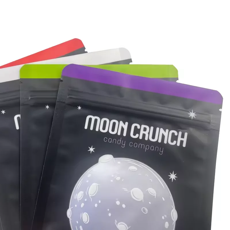 Matte Finished Plastic Colorful Bags For Aluminum Foil Mylar Coffee Tea Food Packaging