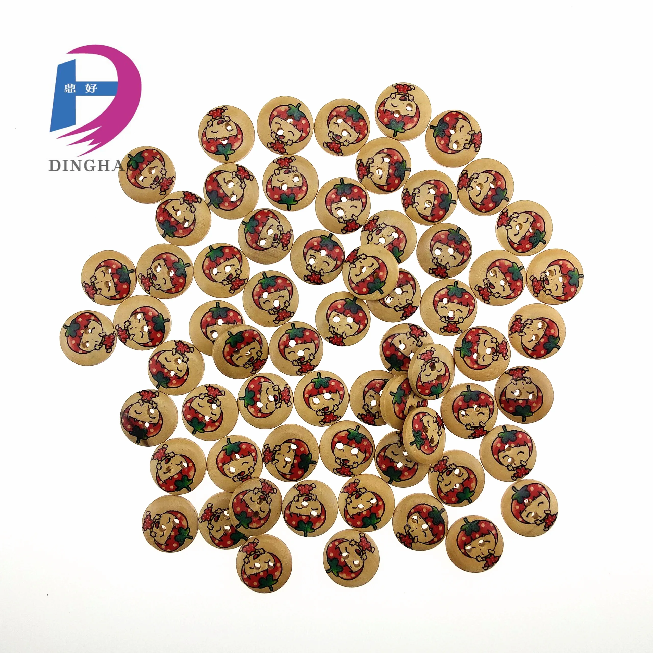 10mm 1cm round four hole wooded mini button for shirt