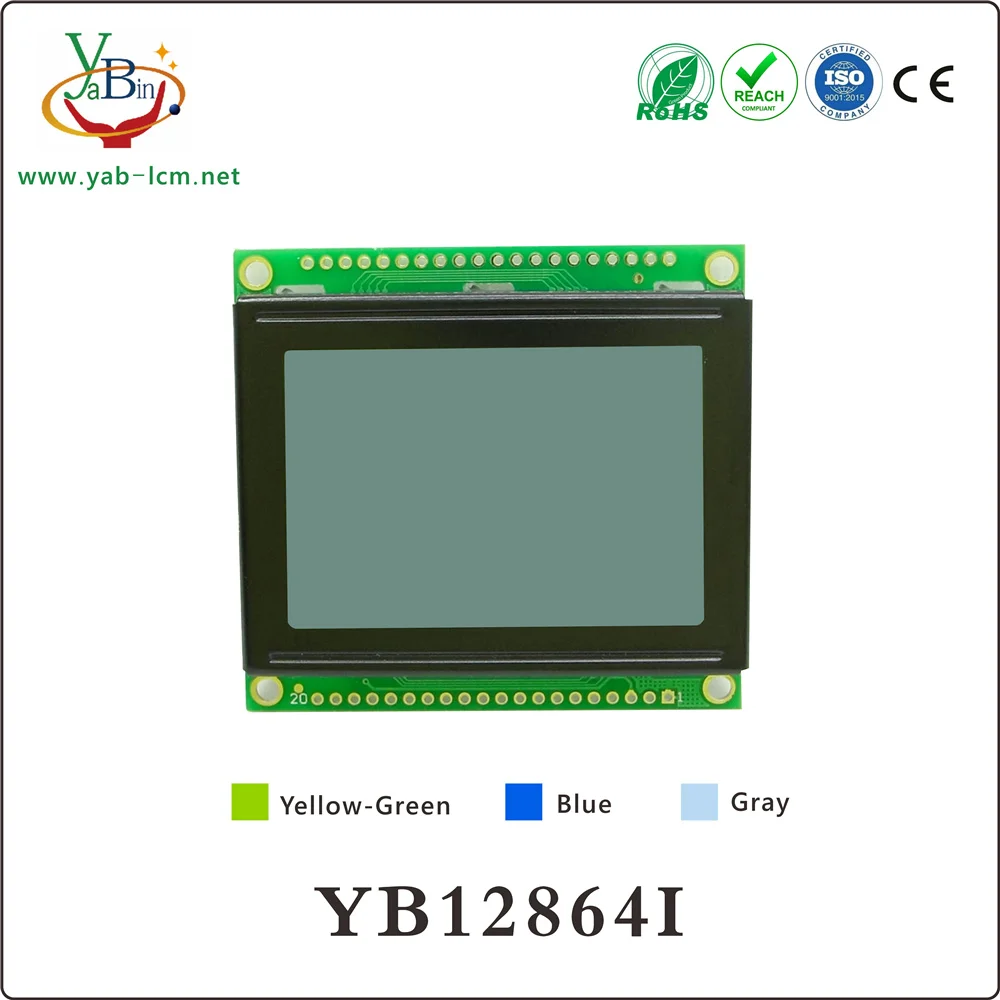small size cob type graphic lcd display module 12864 128X64  ,size:54X50 MM