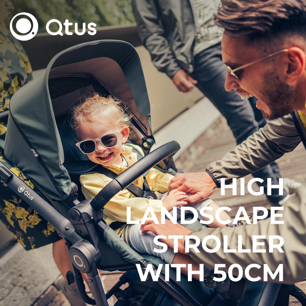 QTUS Spider, baby gear, bike trailers, All-terrain, EN1888, One-Handed Steering, Design for travel, Premium Suspension PU Wheels