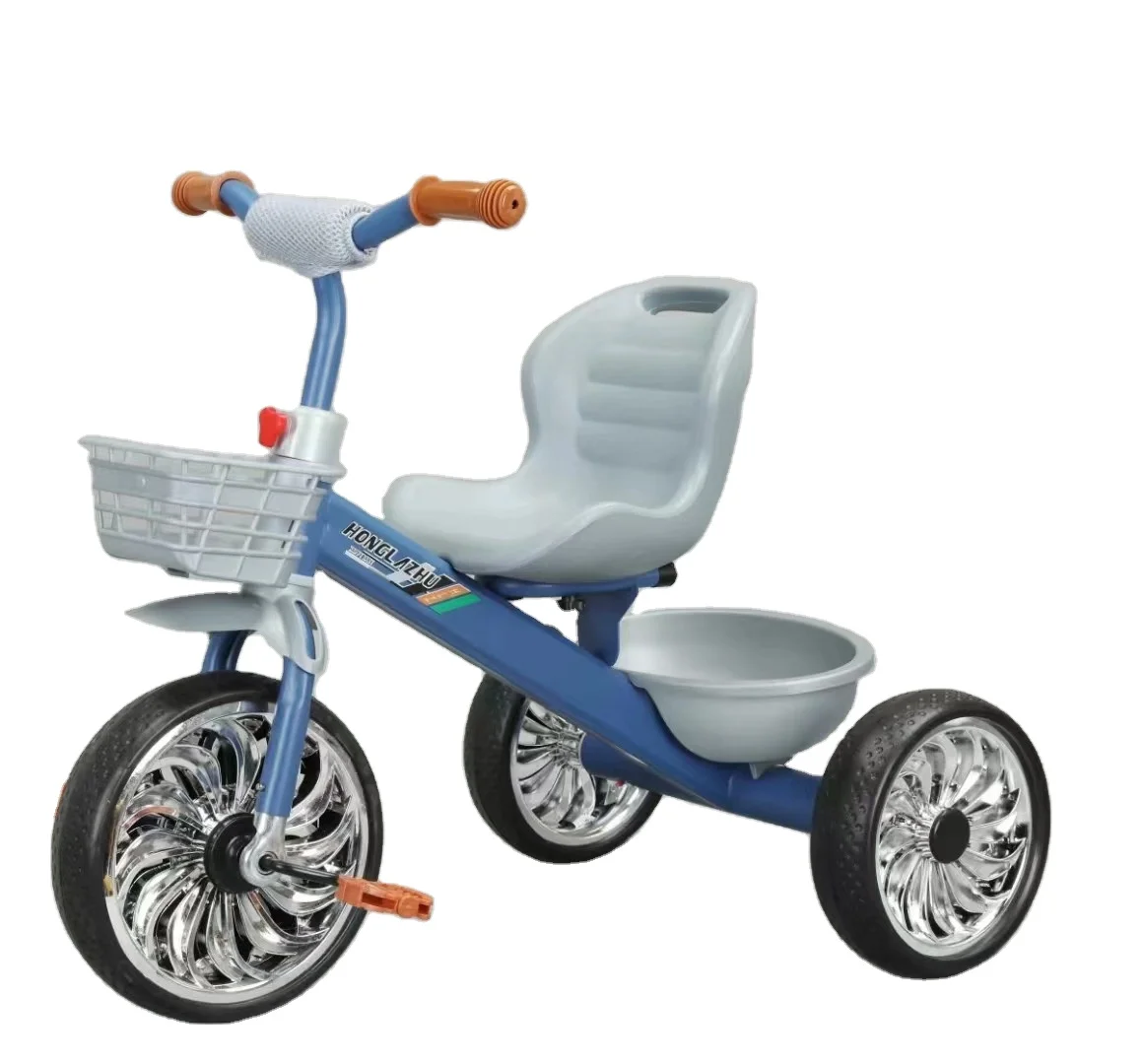 Factory direct sale luxury children metal frame tricycle with metal child tricycle