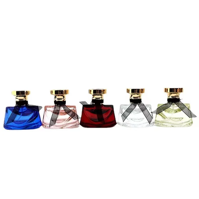 New style high-grade black ribbon 30 ml 1 oz. Refillable square travel perfume spray bottle