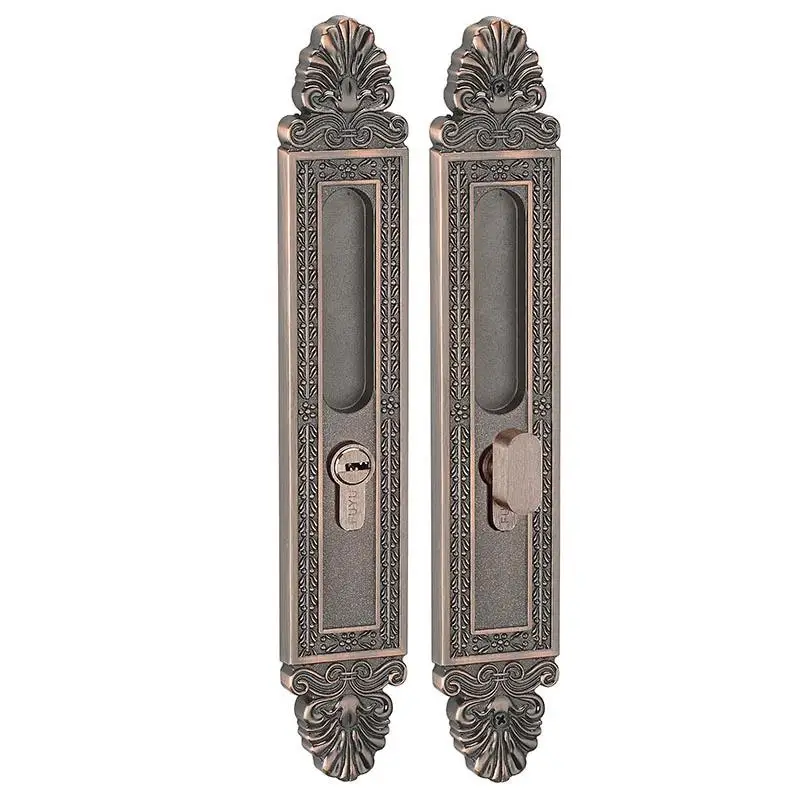 Italian Design Luxury Zinc Alloy Narrow Type Mortise Hook Lock for Metallic Door