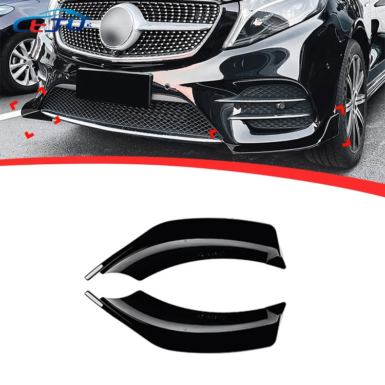 AMG Line Front Bumper Vent Trim /Air Outlet Wind Knife Sticker Vent Splitter For Mercedes-Benz W447 V260