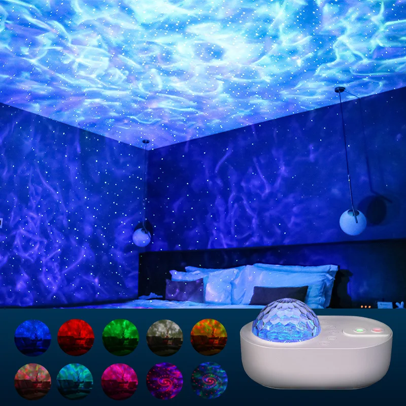 
2021 Galaxy Projector Star Projector Night Light,Led Nebula Ocean Wave Space Lamp,Music Lights Sky Lite Birthday Gifts 