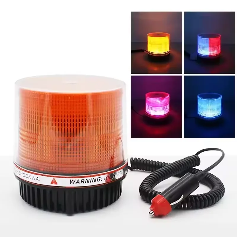 Hot sale amber red blue traffic strobe 12/24 volt led truck light with magnetic