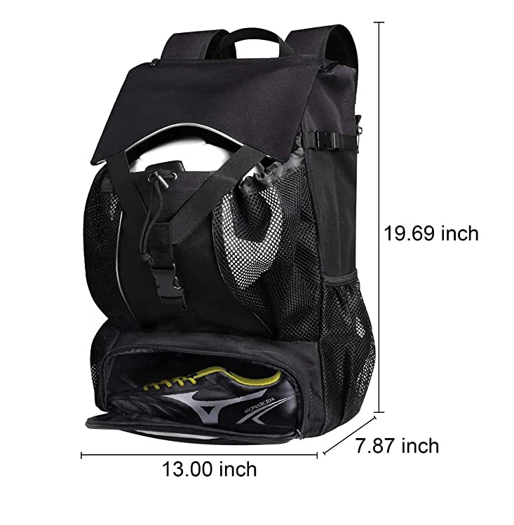 Advocator OEM/ODM Soccer Bag Backpack Fit Baseball Laptop Compartment Casual Large Sport Backpack