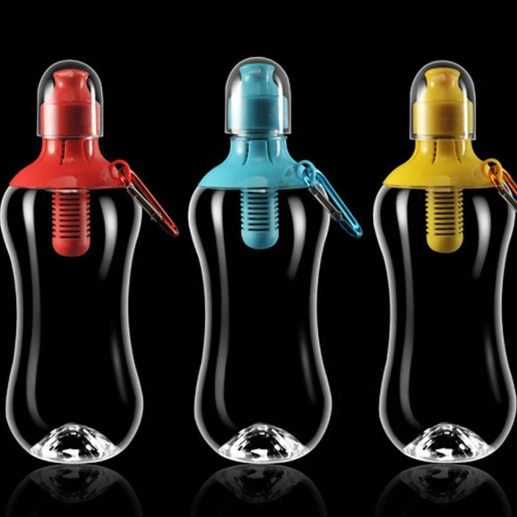 Экологичная Спортивная бутылка для питьевой воды из силикона без BPA со складным