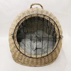 Wicker Pet Tent Cat Dog House Pet Dog Tent Bed House Wicker Pets Home House