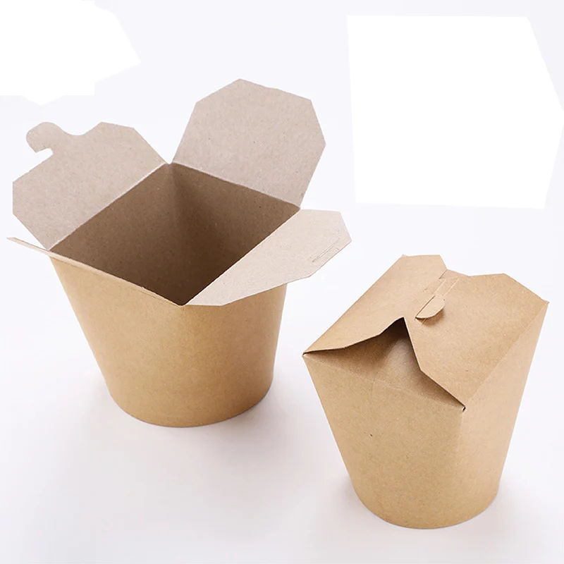 bagasse take out shippinges kraft paper biodegradable take away boxes bakery Disposable reusable chinese noodle box