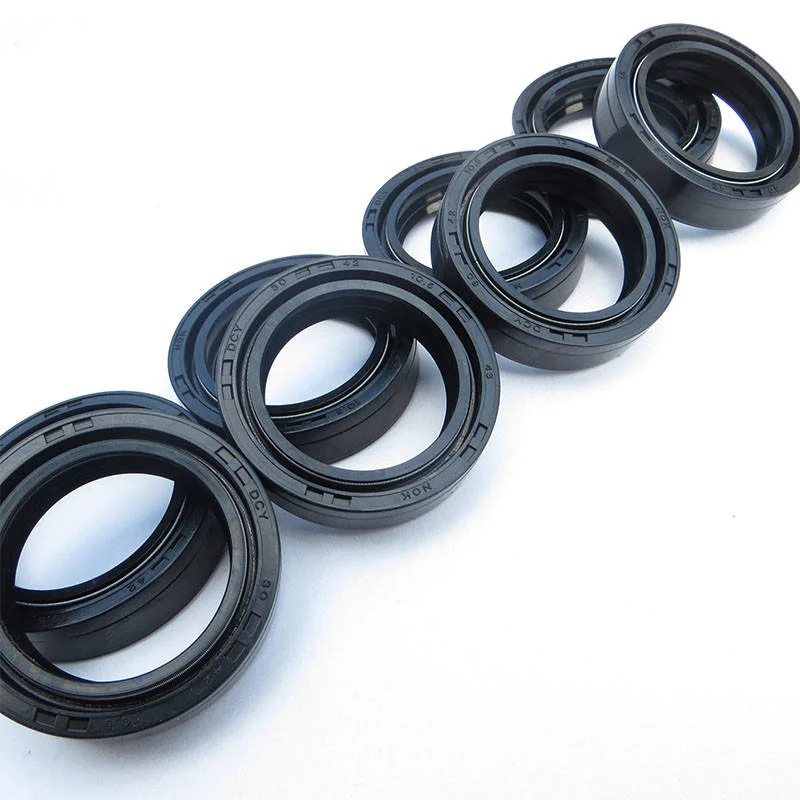 Skeleton Rubber Grease Seal Front Fork Oil Seal Motorcycle Shock Absorber Lip Oil Seal DC Type Double Spring