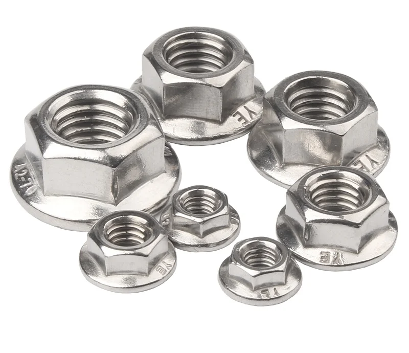 M4 M5 M6 M8 M10 M12 Custom Collar Nut Hex Flange Nut