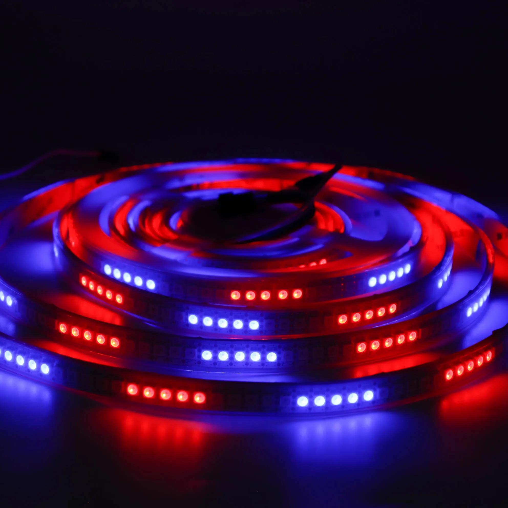 Китайский завод Ws2815 адресуемые программируемые 5050 Rgb светодиодные полосы света 30 60 96 144 светодиоды DC12v Гибкие водонепроницаемые