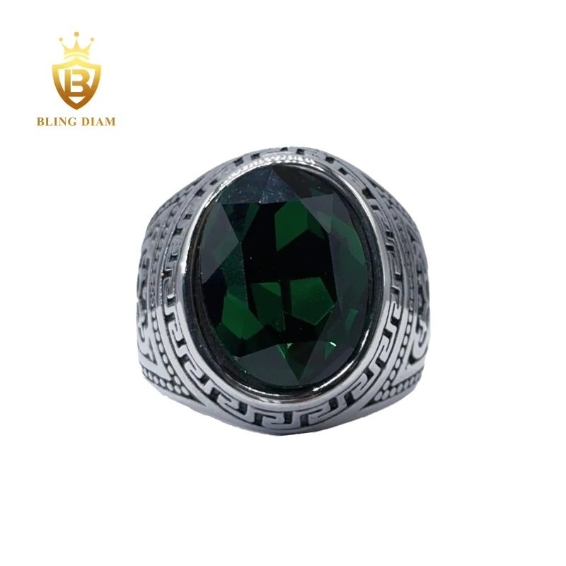 Древняя греческая мифология Ретро мужское кольцо хип-хоп нержавеющая сталь Медуза Кольцо с драгоценным камнем турецкое