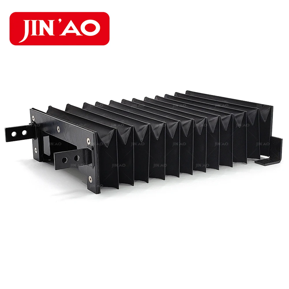 Telescopic flexible pvc fabric accordion bellow cover cnc bellows covers accordion