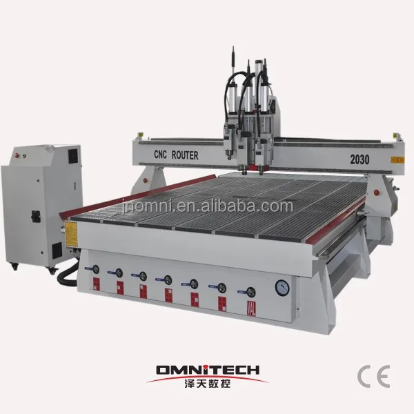 Double Head Cnc Router Machine For Large Wood Mdfo