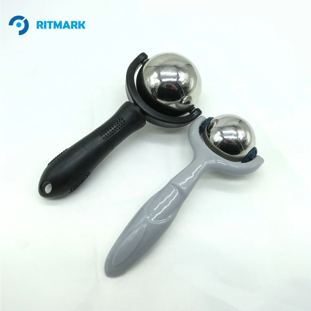 Hot and Cold Rolling Ball Massager With Handle For Muscle Therapy Relief