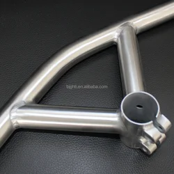 Comeplay Factory Direct customized GR9 ti3al2.5v titanium flat handle bar with stem for bicycle
