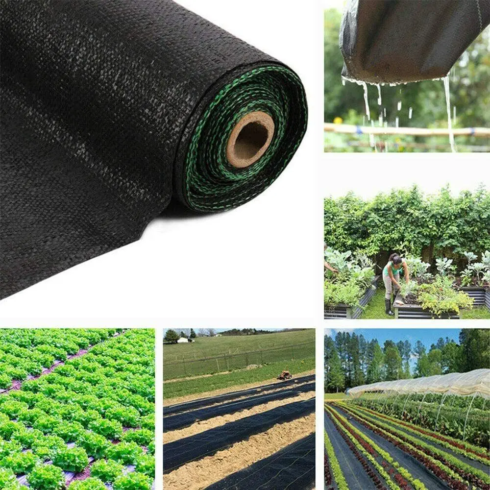 Breathable Landscape fabric weed control mat black pp weed mat ground cover agricultural garden weed mat
