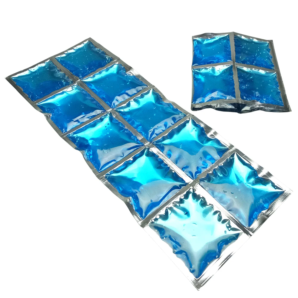 Пакеты со льдом из алюминиевой фольги долговечные холодные морозильные пакеты для доставки снаряжение кемпинга рыболовные дорожные поездки многоразовые охлаждающие