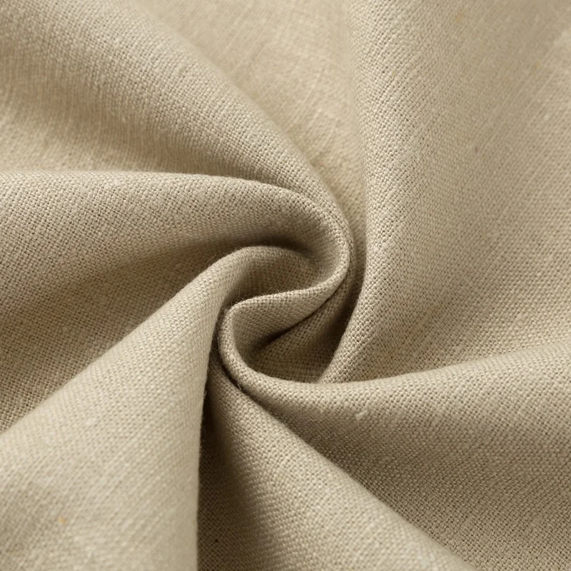 
WH002-hemp organic cotton muslin plain cloth fabric 220gsm for top shirt pants dress 