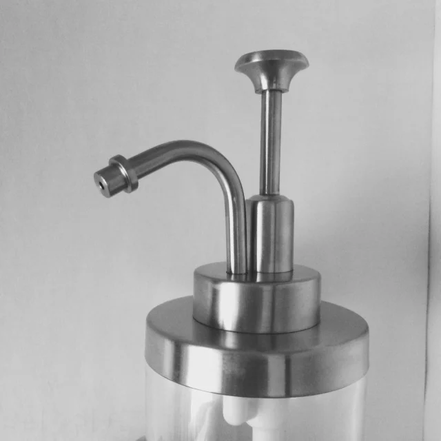 8 oz Cobalt Transparent Glass Lotion / Soap Dispenser with Stainless steel Pump