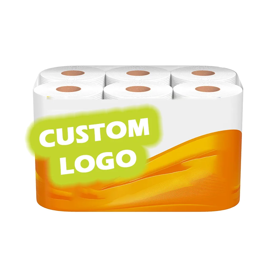 Cheap Price Oem Custom White Virgin Wood Pulp Toilet Roll Paper Coreless Toilet Paper