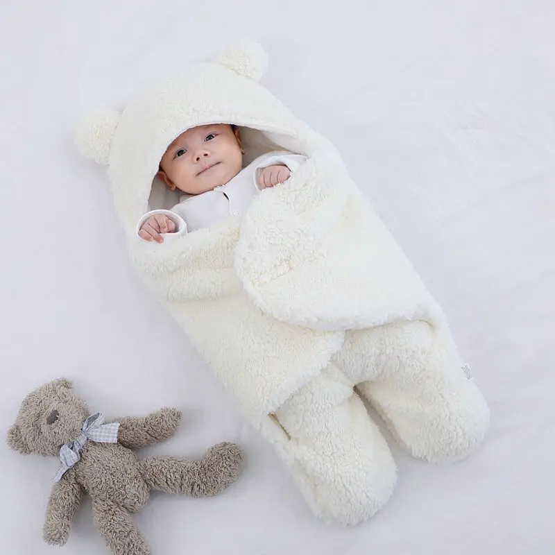 Winter newborn baby blanket boy girl sleeping bag warm baby wrap blanket clothes newborn baby blanket