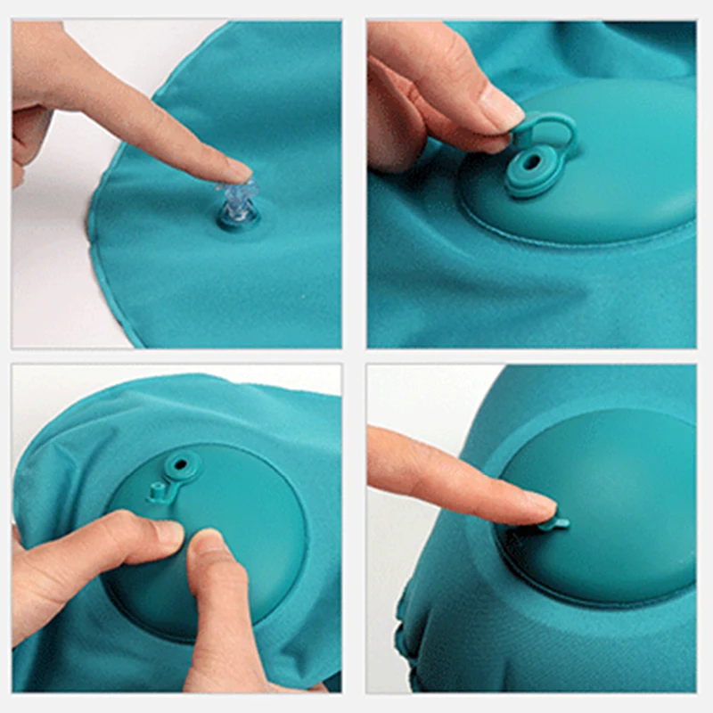 Cheap Price Close Skin and Soft Inflatable Travel Neck Pillow For Neck Rest and Neck Pain