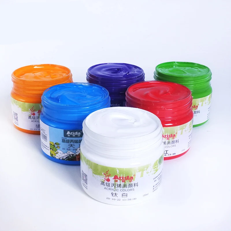 Professional 60colors 100ml Outdoor Acrylic Art Paint
