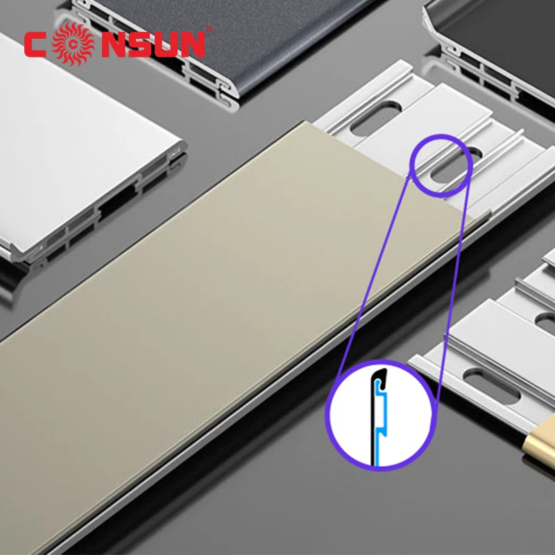 factory wholesale kick foot aluminum skirting toe  profiles led strip lights recessed skirting line led