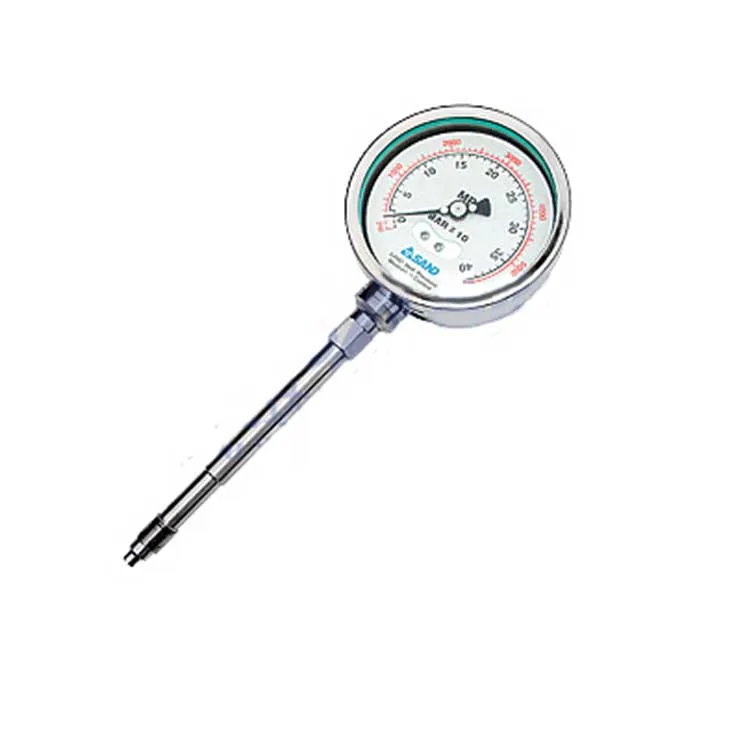 
Factory Direct Sales Temperature Mechanical Melt Dial Pressure Gauge 
