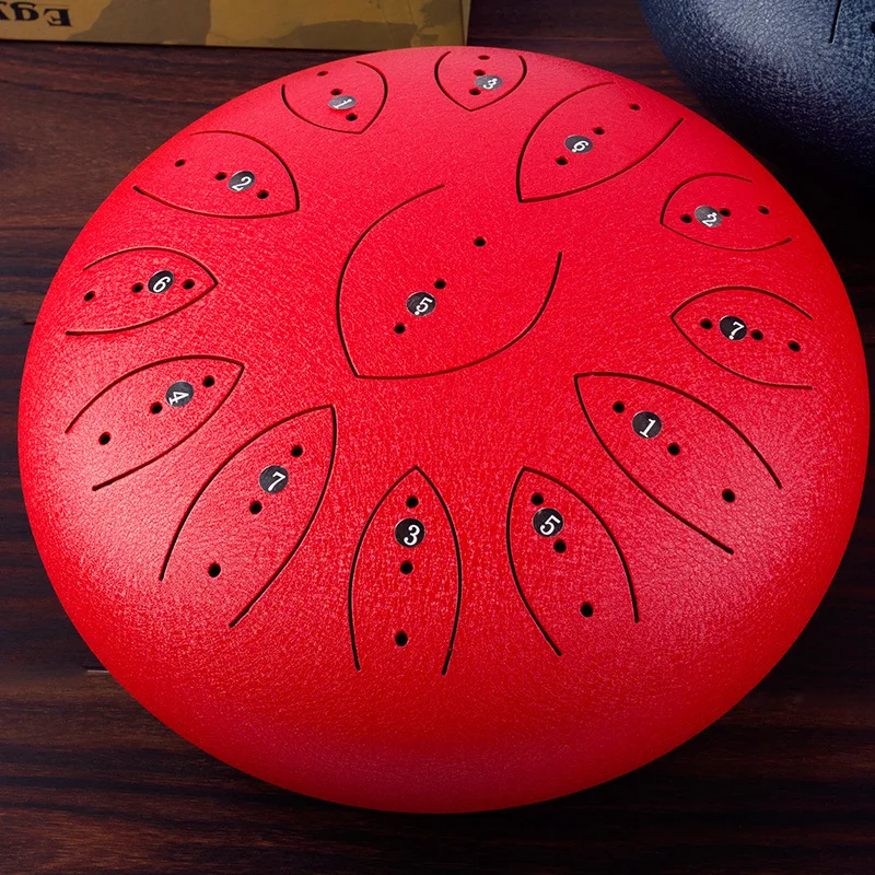 Tongue drum 13 tone 12 inch steel tongue drum color hand disc color tongue drum